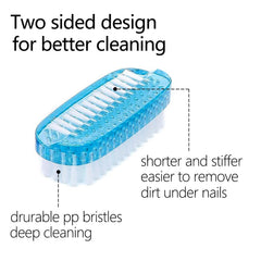 Face des brins courts et fermes de la brosse Xjinmin pour déloger la saleté sous les ongles.