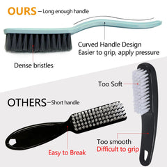 Brosse Xjinmin pour pieds avec poignée courbée, déloge les saletés tenaces.