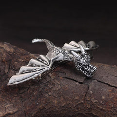 Barrette dragon XJYHDY bijou gothique pour univers fantastique.