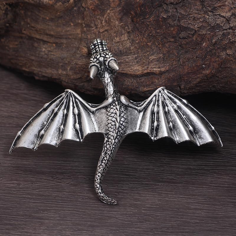 Barrette dragon XJYHDY métal robuste et léger pour port quotidien.