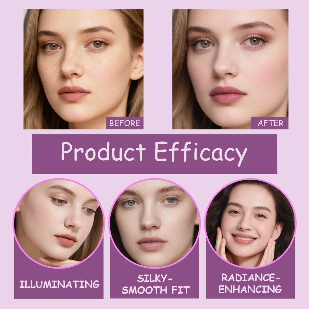 XLJQ Silky texture blends effortlessly for a flawless finish.