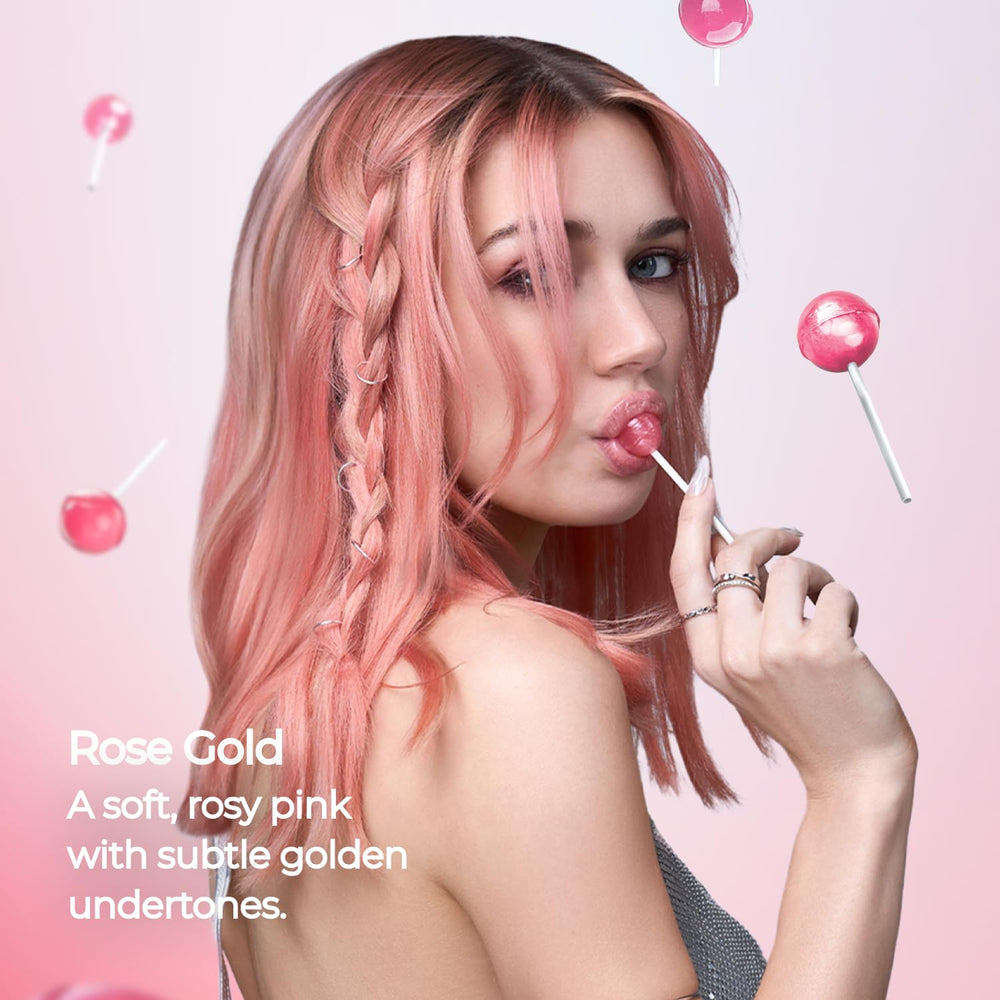 XMONDO Hair Top Coat Rose Doré – temps d’attente de 5 minutes pour colorer.