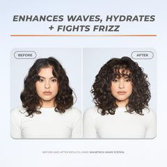 XMONDO wavetech-shampoo-bouteille offre vagues définies et hydratation.