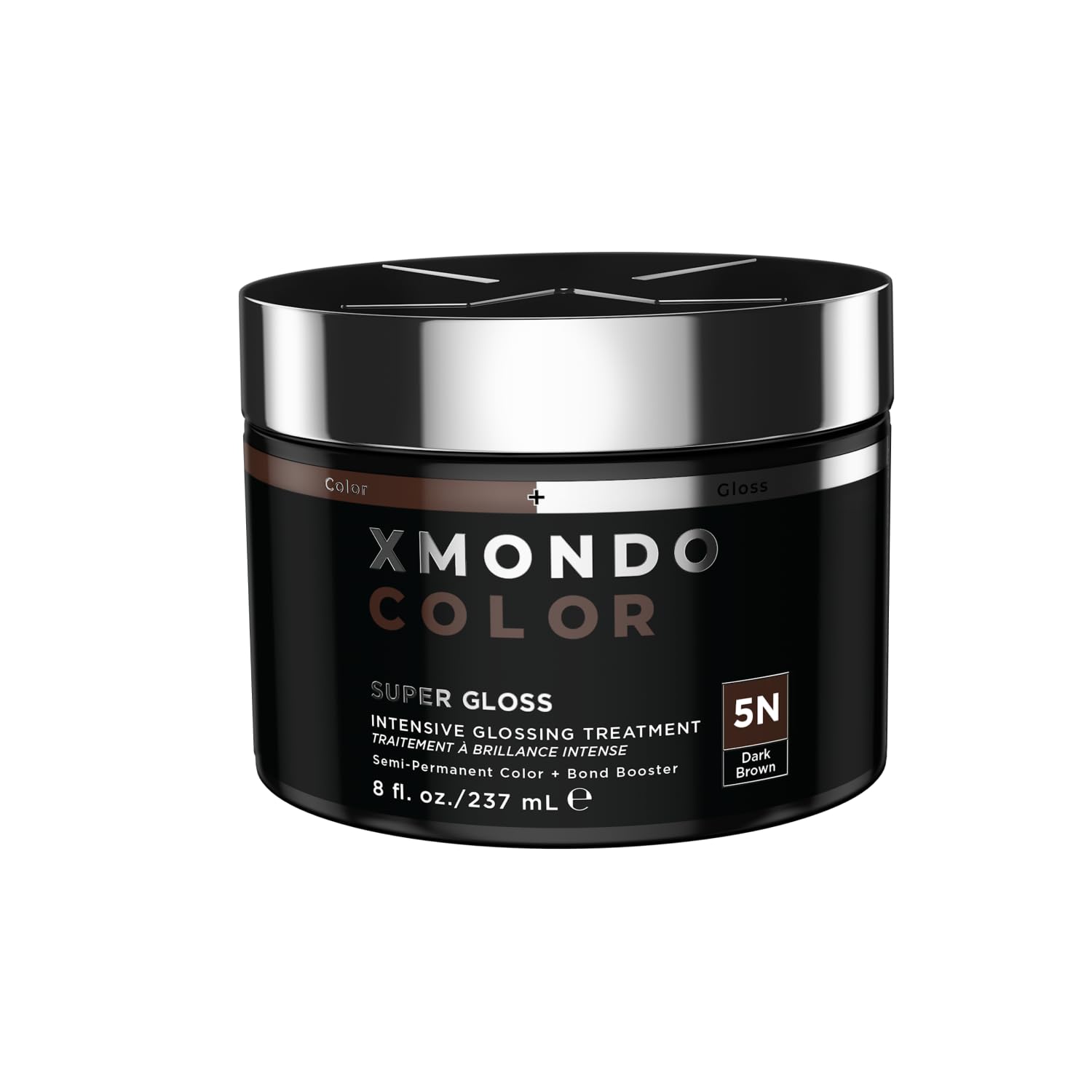 XMONDO Color 5N brun foncé – masque colorant crème pour nourrir et protéger les cheveux.