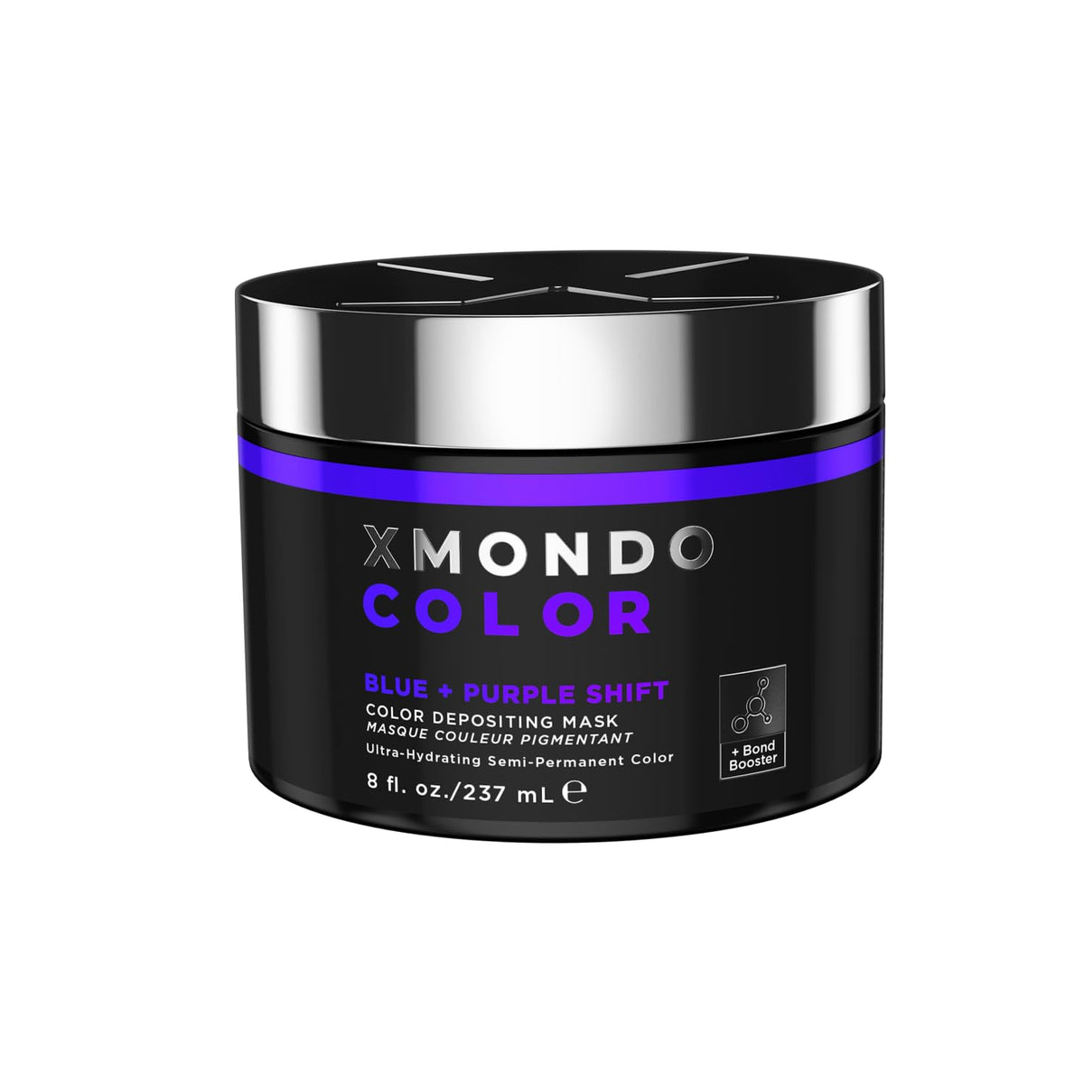 XMONDO Color Blue + Purple Shade Shift – flacon montrant la teinte changeante