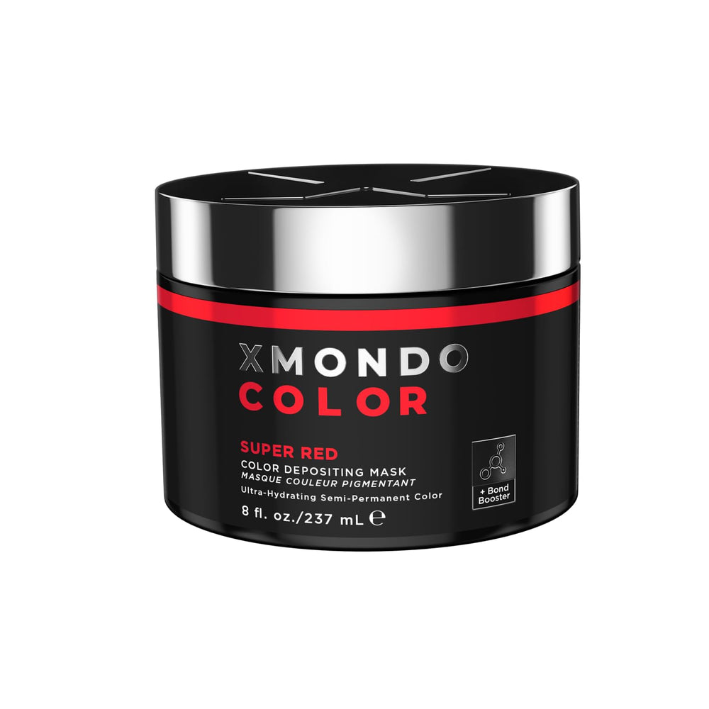 XMONDO Super Rouge – bouteille montrant la teinte rouge vibrante prête à l'application.