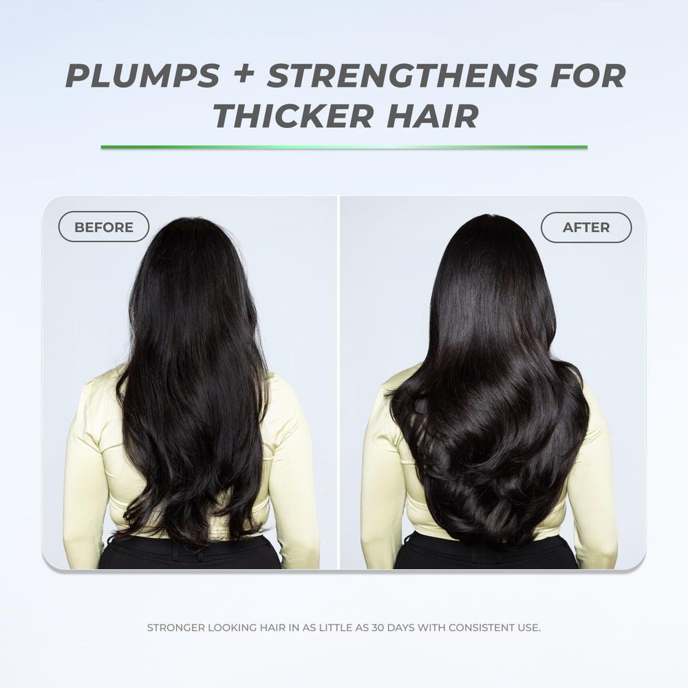XMONDO Hair Boost X volume-visuel: corps et brillance visibles.
