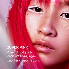 XMONDO Super Pink: gros plan sur le pigment vibrant adhérant au cuticule.