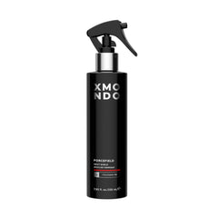 XMONDO Bouclier thermique pour cheveux – bouteille montrant la protection chaleur.
