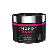 XMONDO Masque couleur Rose et Rouge Changeant - bouteille montrant l'effet changeant des teintes