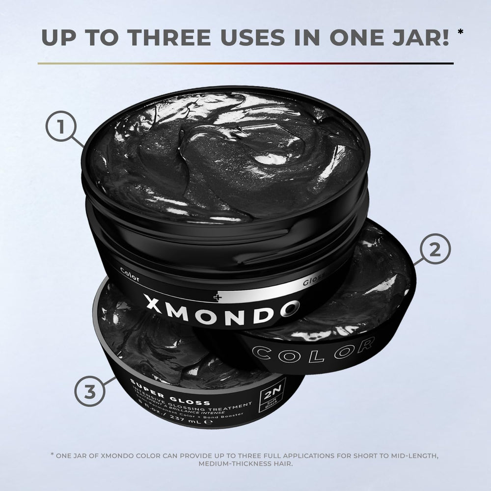 XMONDO Color Soft Black – rituel capillaire pour cheveux soyeux et revitalisés.