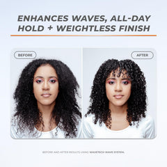 XMONDO Wave Foam: application sur cheveux humides pour des ondulations nettes et définies