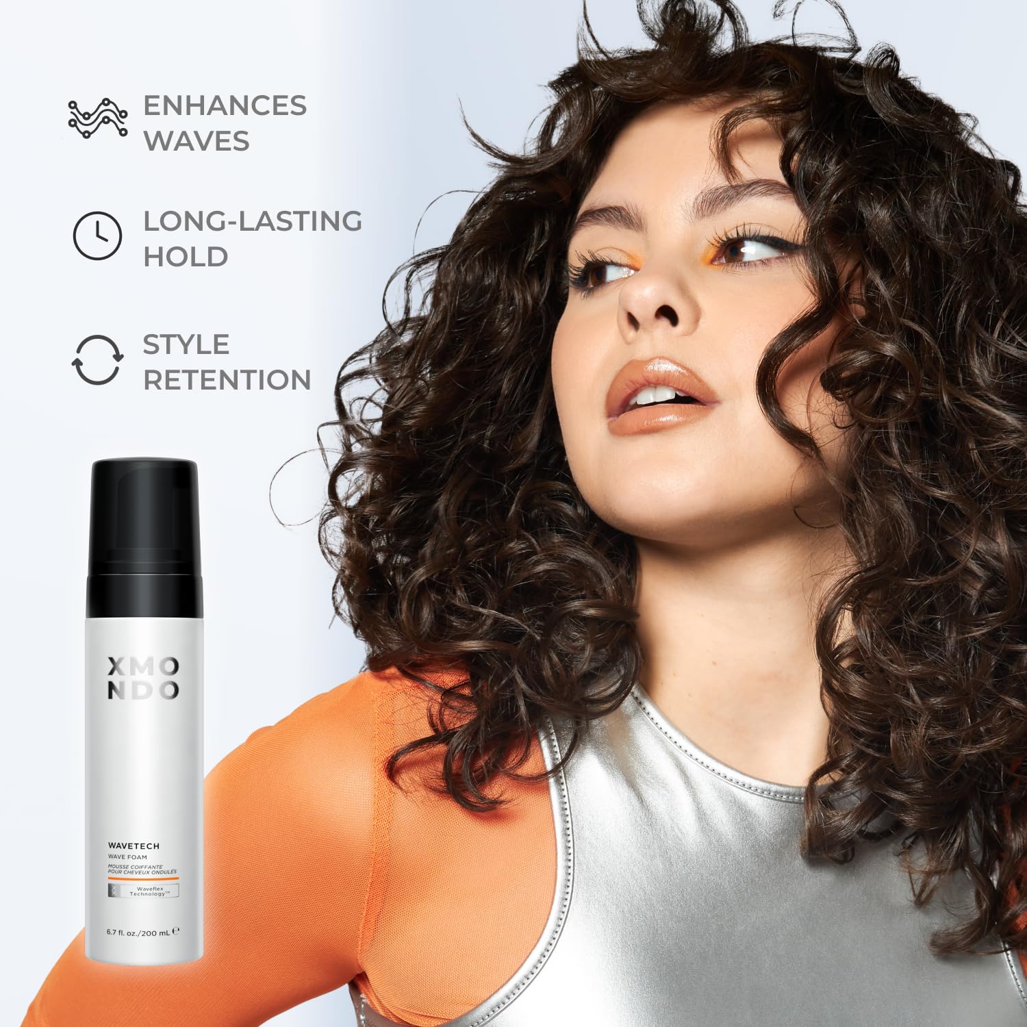 XMONDO Wave Foam: texture-mousse légère prête à être appliquée sur les longueurs