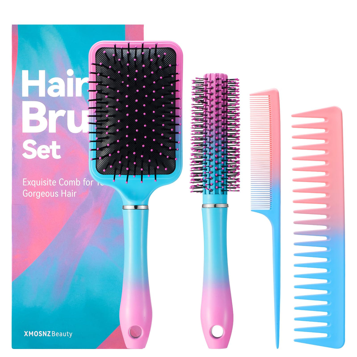 Brosse XMOSNZ coiffage anti-statique pour démêler en douceur et briller