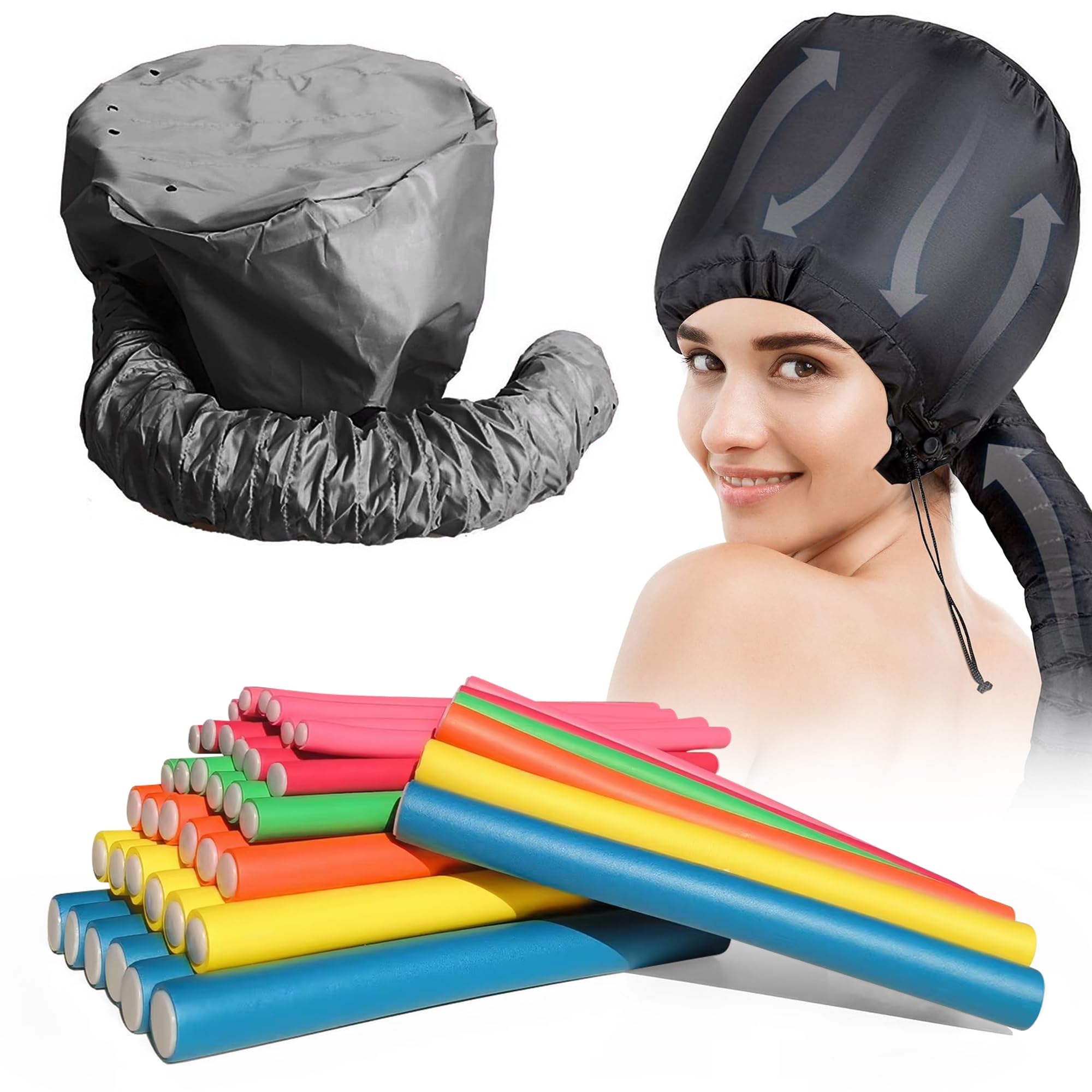 Xnicx ensemble de rouleaux flexibles 42 pièces pour boucles sans chaleur.