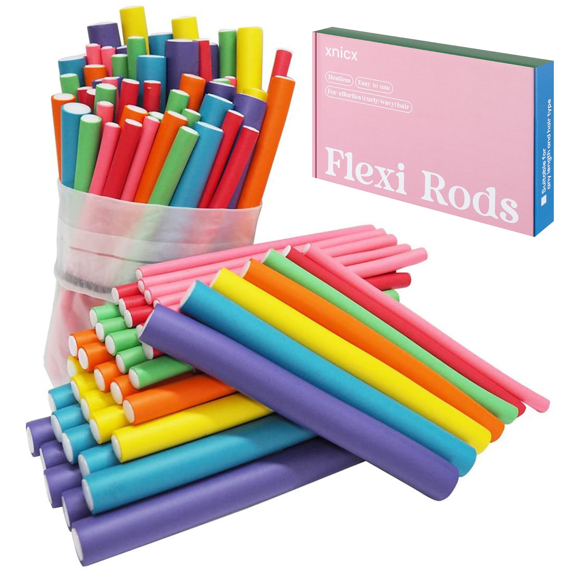 xnicx ensemble 47 pièces pour cheveux longs moyens et courts sans chaleur.