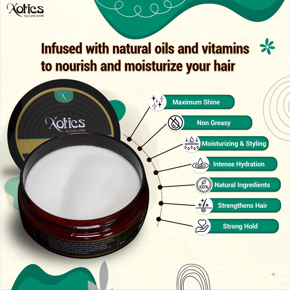 Hydratation durable pour cheveux secs et texturés grâce à Xotics Sweet Jamila.