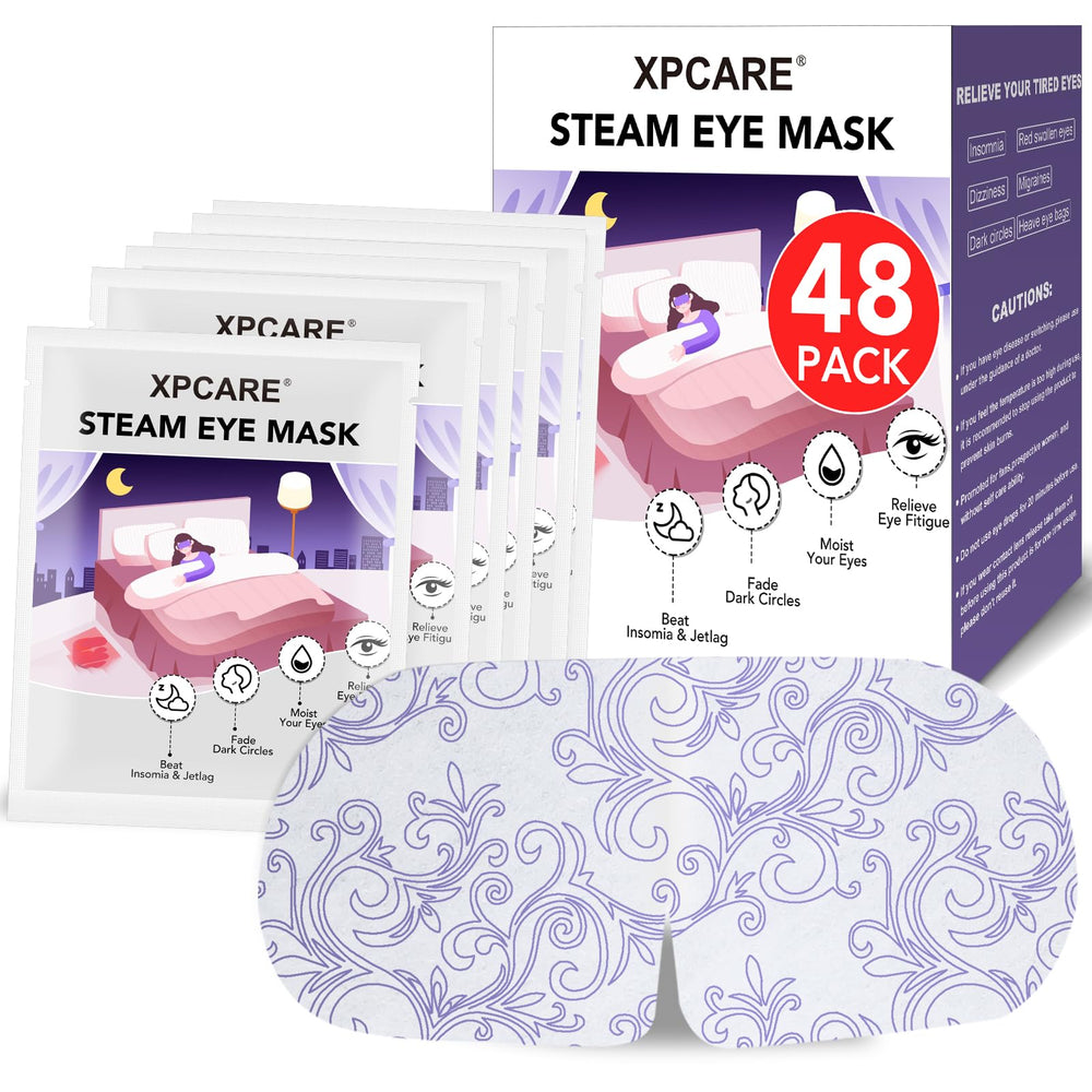 XPCARE masque yeux vapeur auto-chauffant, emballage individuel pratique.