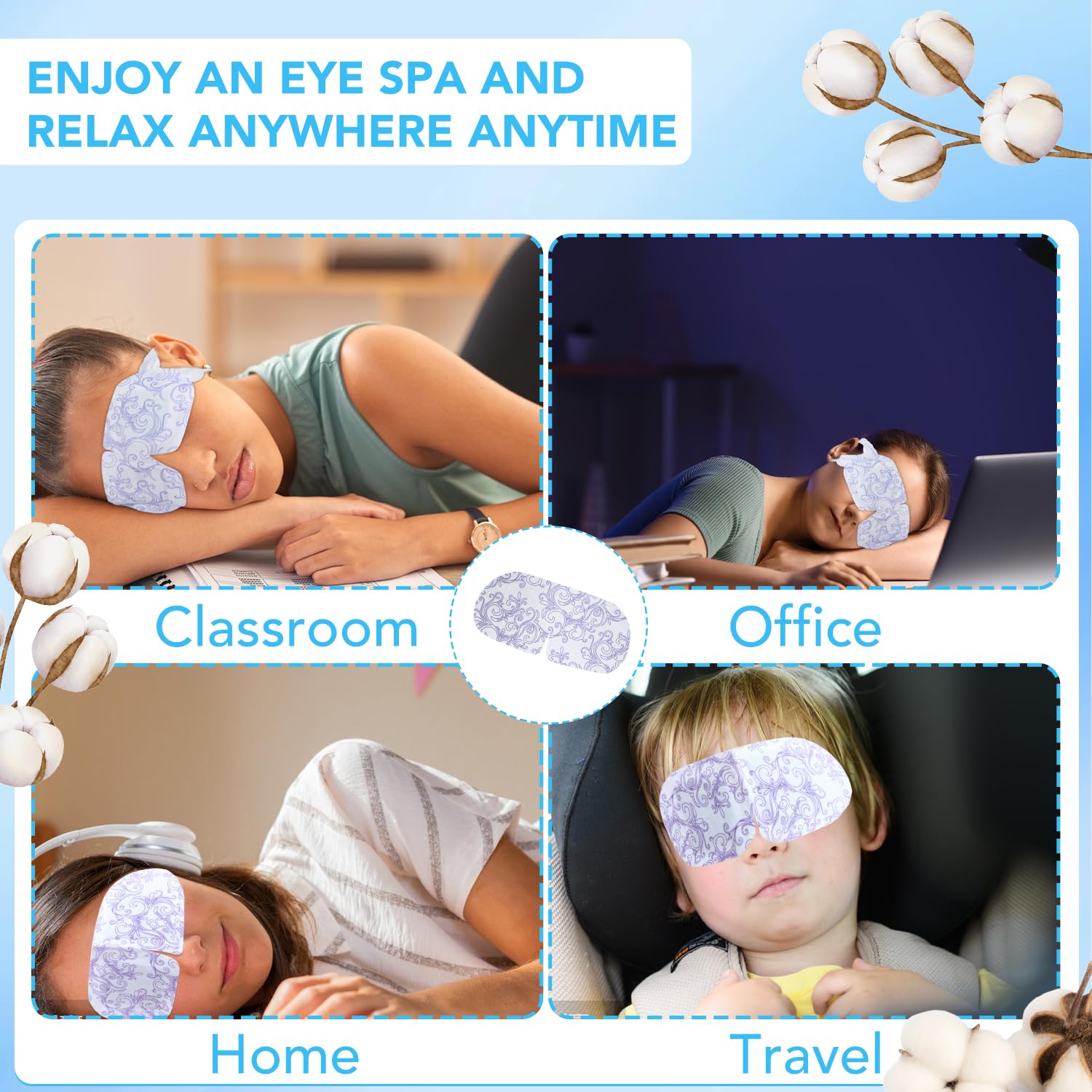 Cadeau pratique XPCARE: masque yeux vapeur pour amis et proches.