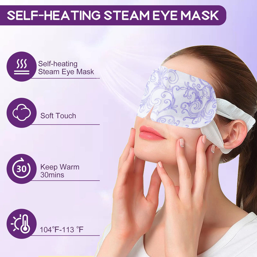 XPCARE masque yeux vapeur - emballage individuel pour usage rapide au bureau