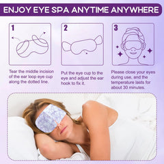 XPCARE masque yeux vapeur lavande ambiance bureau et pause détente