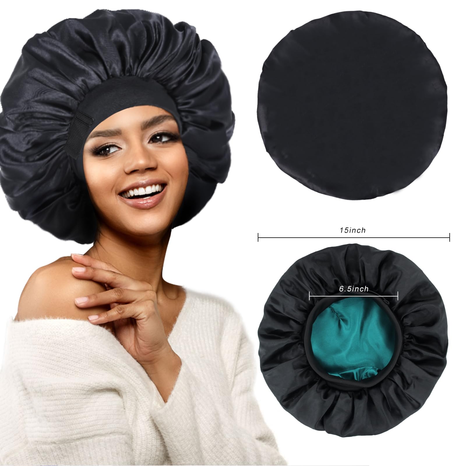 XRACEPHOL bonnet protection cheveux boucles doux et confortable.