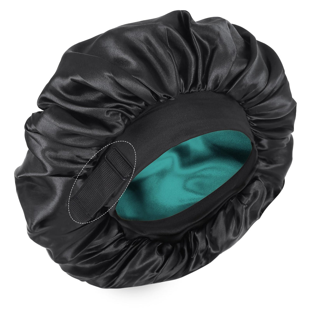 XRACEPHOL bonnet soie double couche pour dormir offrant douceur et protection des cheveux.