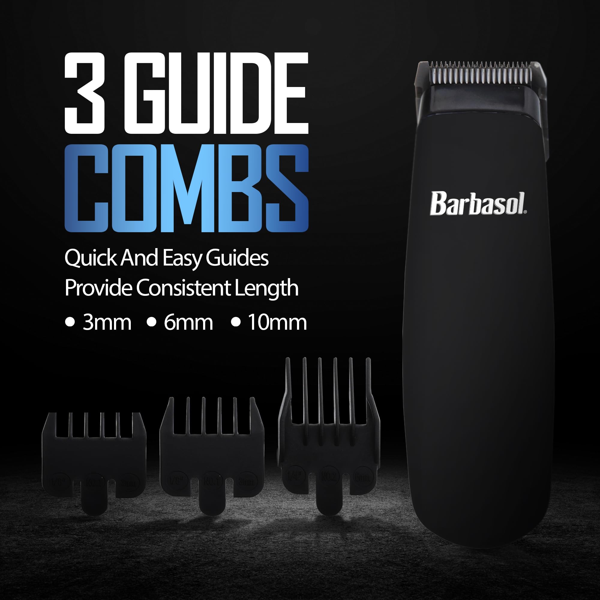 XTREME Barbasol Touch Up Trimmer, sans fil pour plus de liberté lors des retouches.