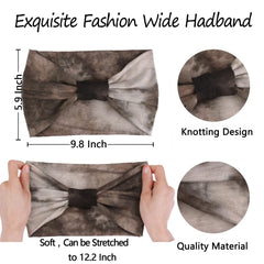 Bandeau XTREND boho noir imprimé 2, idéal pour yoga et course.