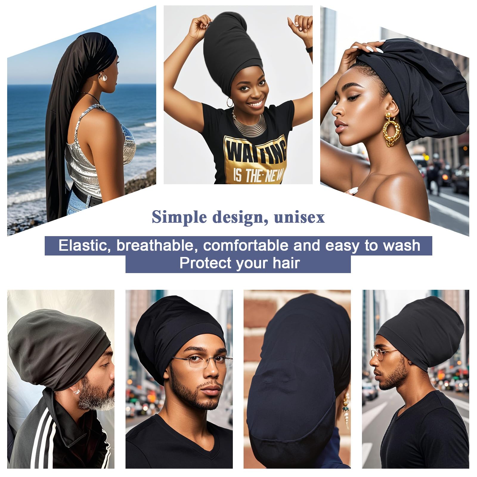 XTREND chapeau-dreadlock-utilisations-multiples: idéal sous la douche et comme accessoire