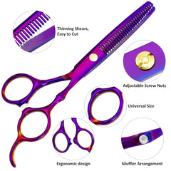 XUGOU ciseaux d'effilage professionnels pour créer texture et volume.