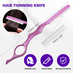 XUGOU couteau d'effilage cheveux pour maîtrise et précision.