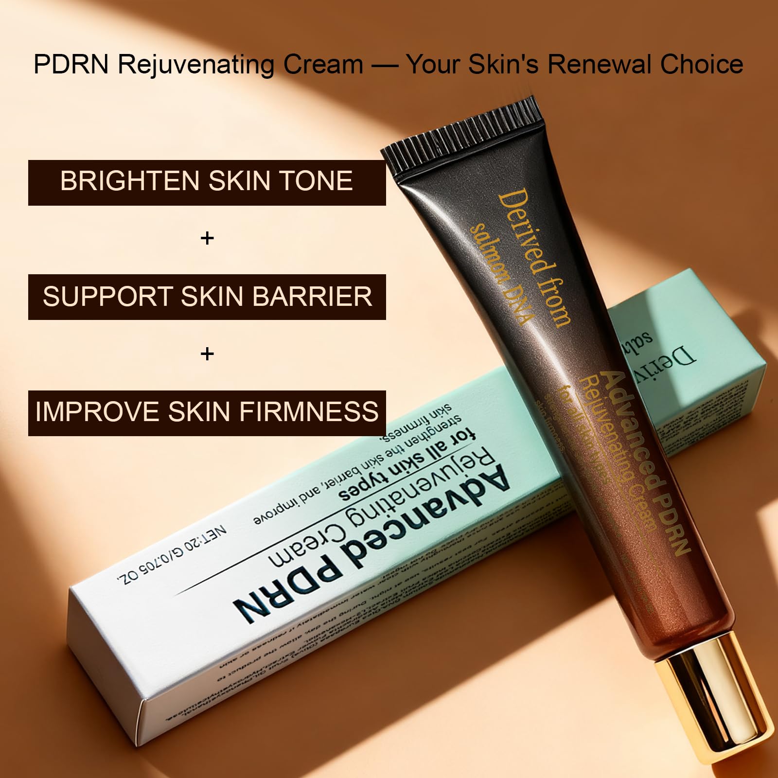 Close-up of XUHUIT PDRN Rejuvenating Cream texture for quick absorption.
