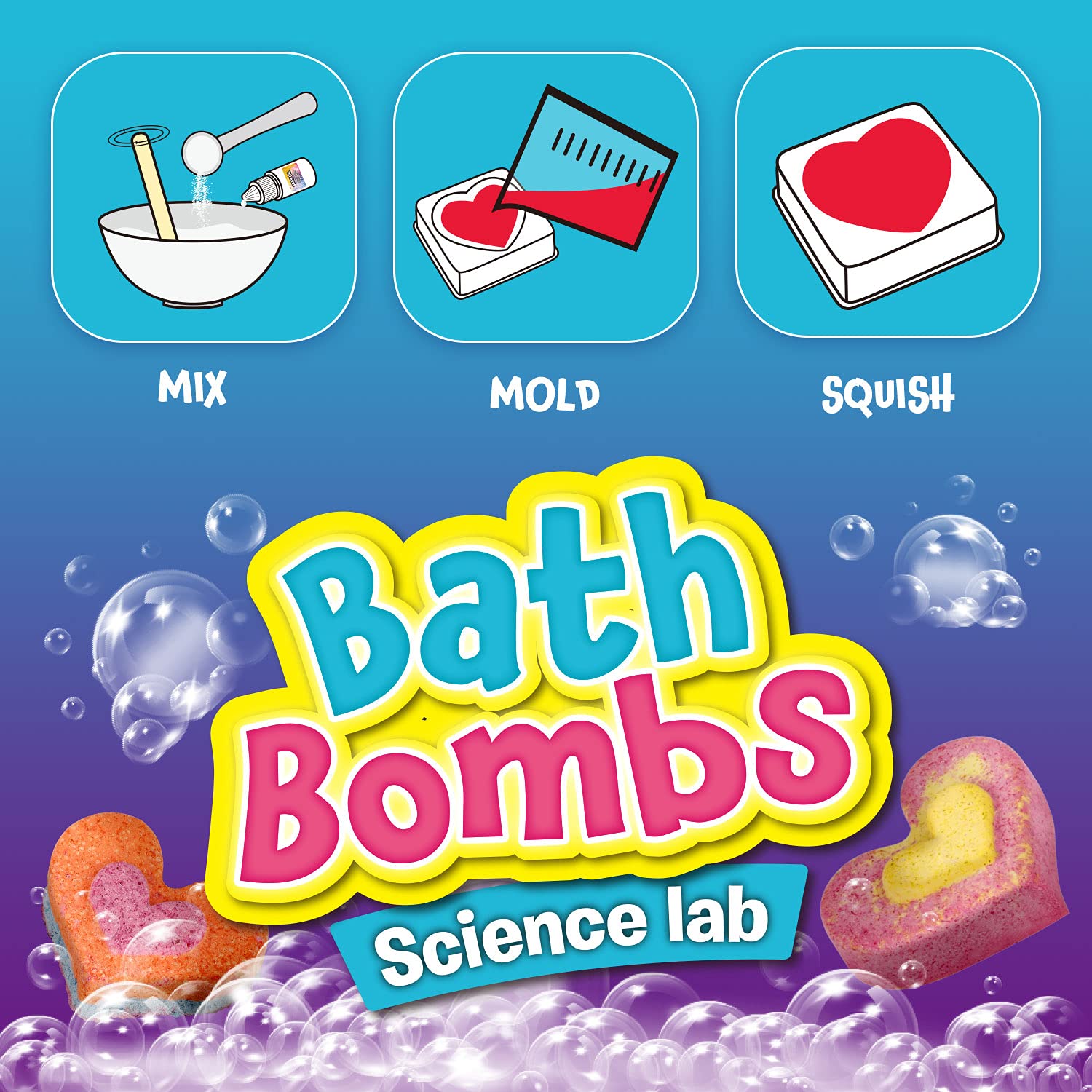 XX Bombes de Bain Labo Science – cadeau scientifique parfait pour filles 8–12 ans.
