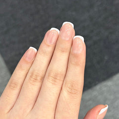 Ongles XZMeiLun carré brillant, idéal pour un look chic et net.