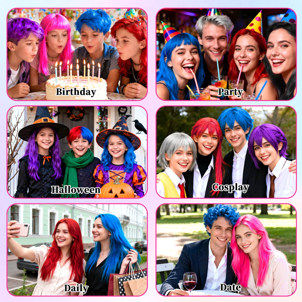 Yabacado Spray Cheveux Rose — effet ludique pour Halloween et costumes.