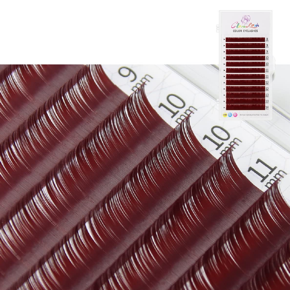 YABINA cils colorés D Curl Café Cannelle pour un look chaleureux.