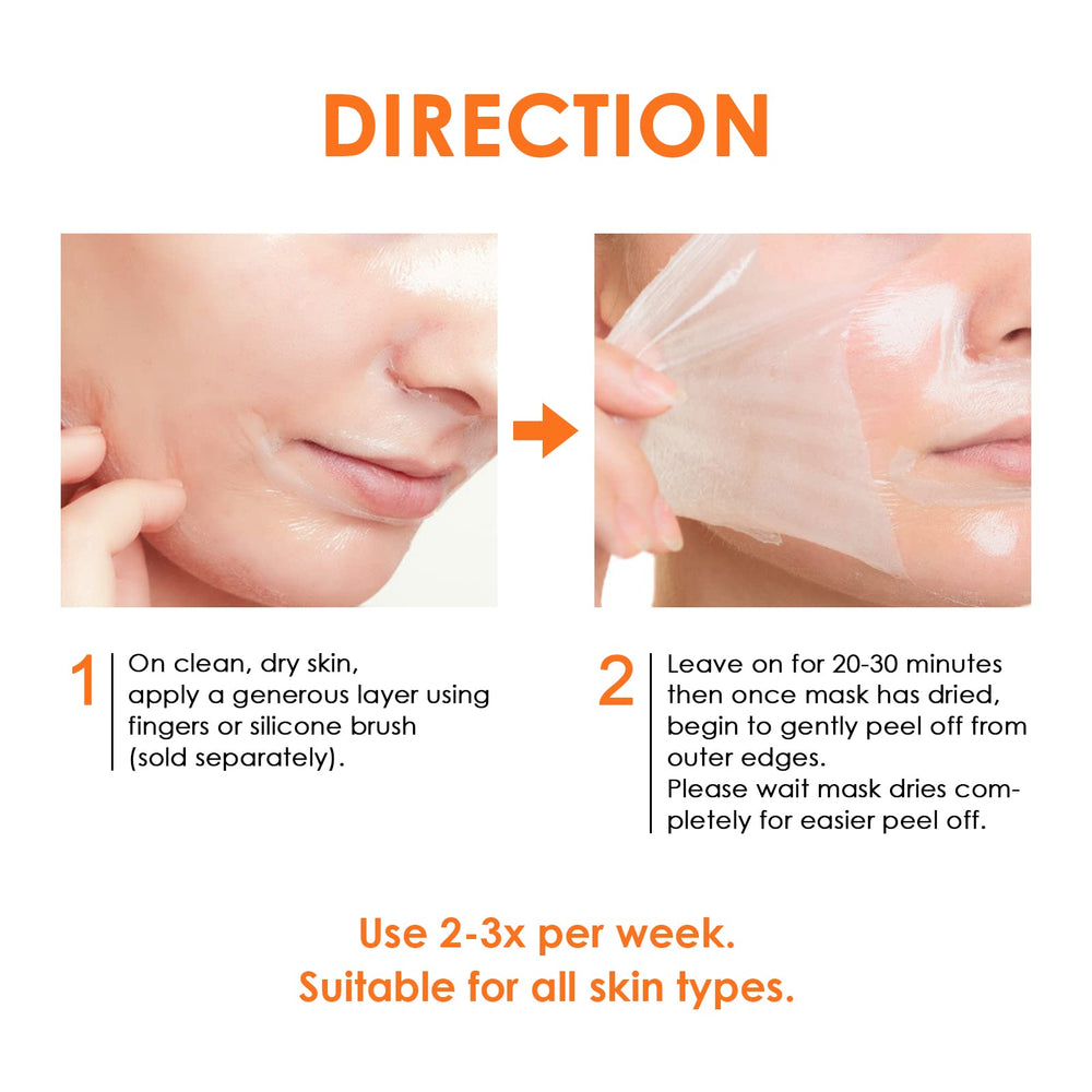 Application du masque visage YAFUSIPE, couche fine et uniforme.
