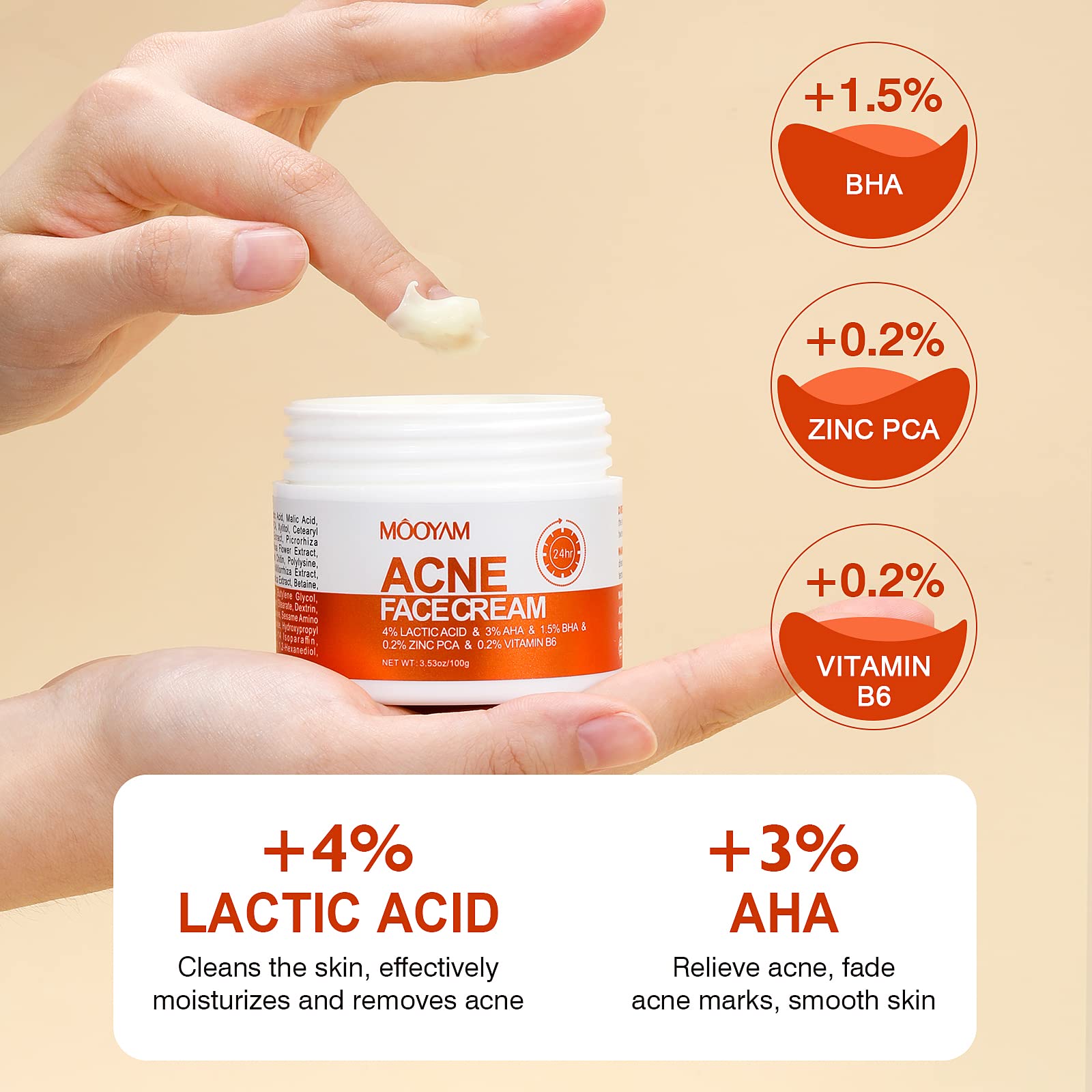 YAFUSIPE Emballage crème flacon, format pratique et facile à utiliser.
