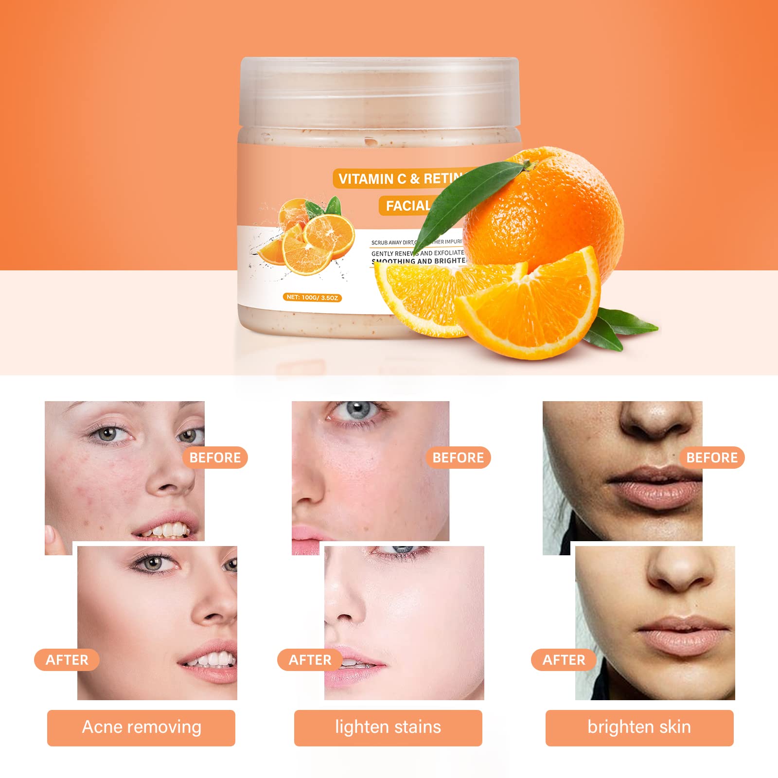 Exfoliant visage YAFUSIPE texture fine, peau douce et purifiée