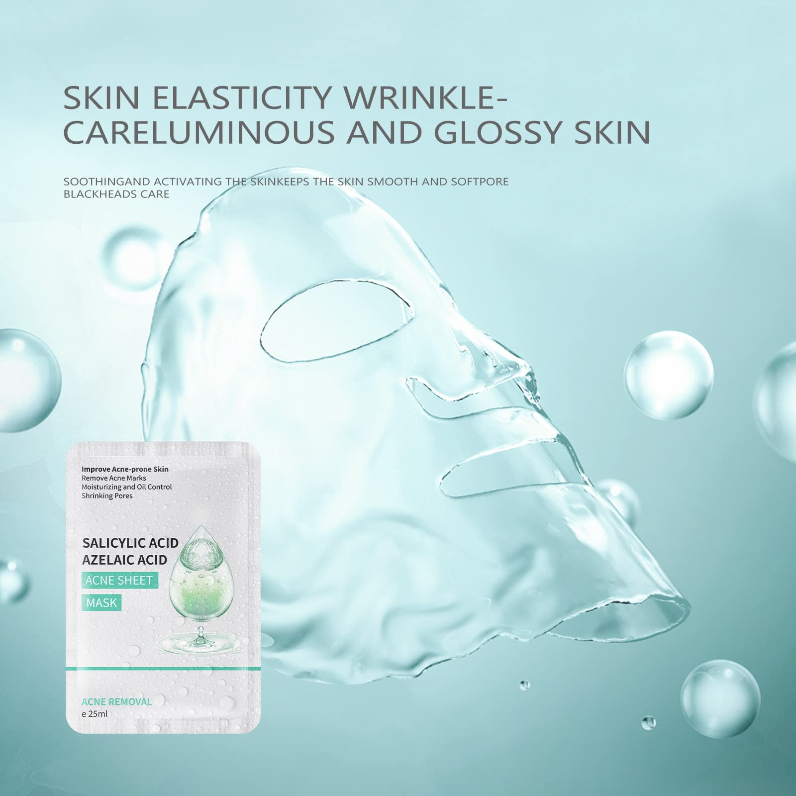YAFUSIPE Masque anti-acné hydratation, peau mieux hydratée et confortable.