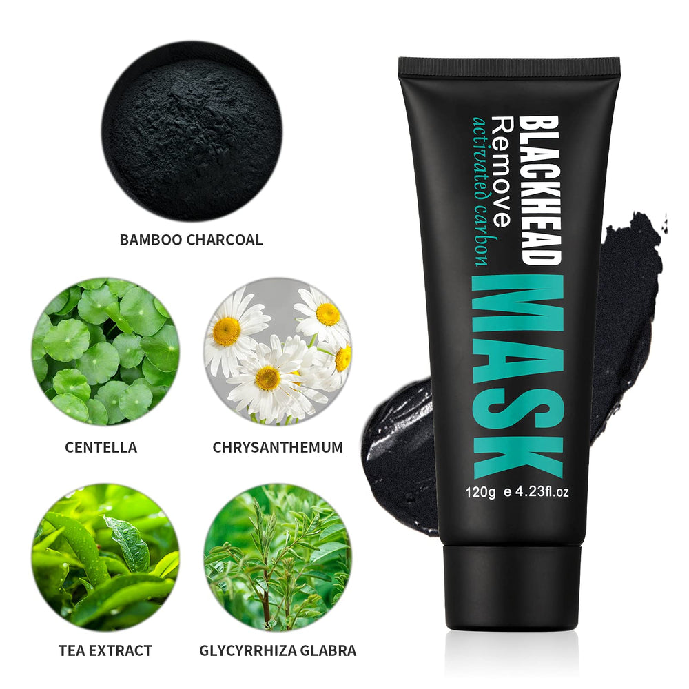 Masque charbon YAFUSIPE en cours de séchage sur le visage