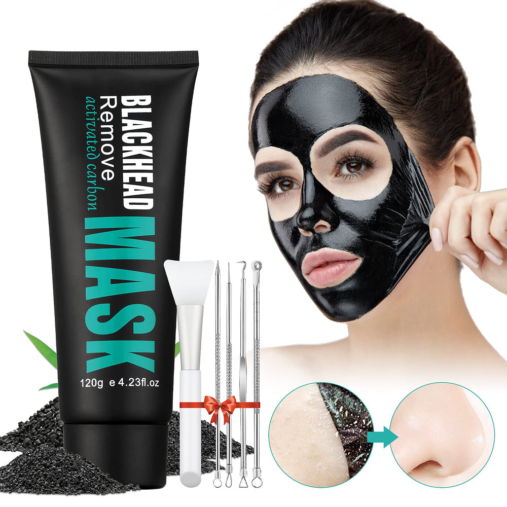 Masque charbon pelable YAFUSIPE prêt à l'application sur le visage
