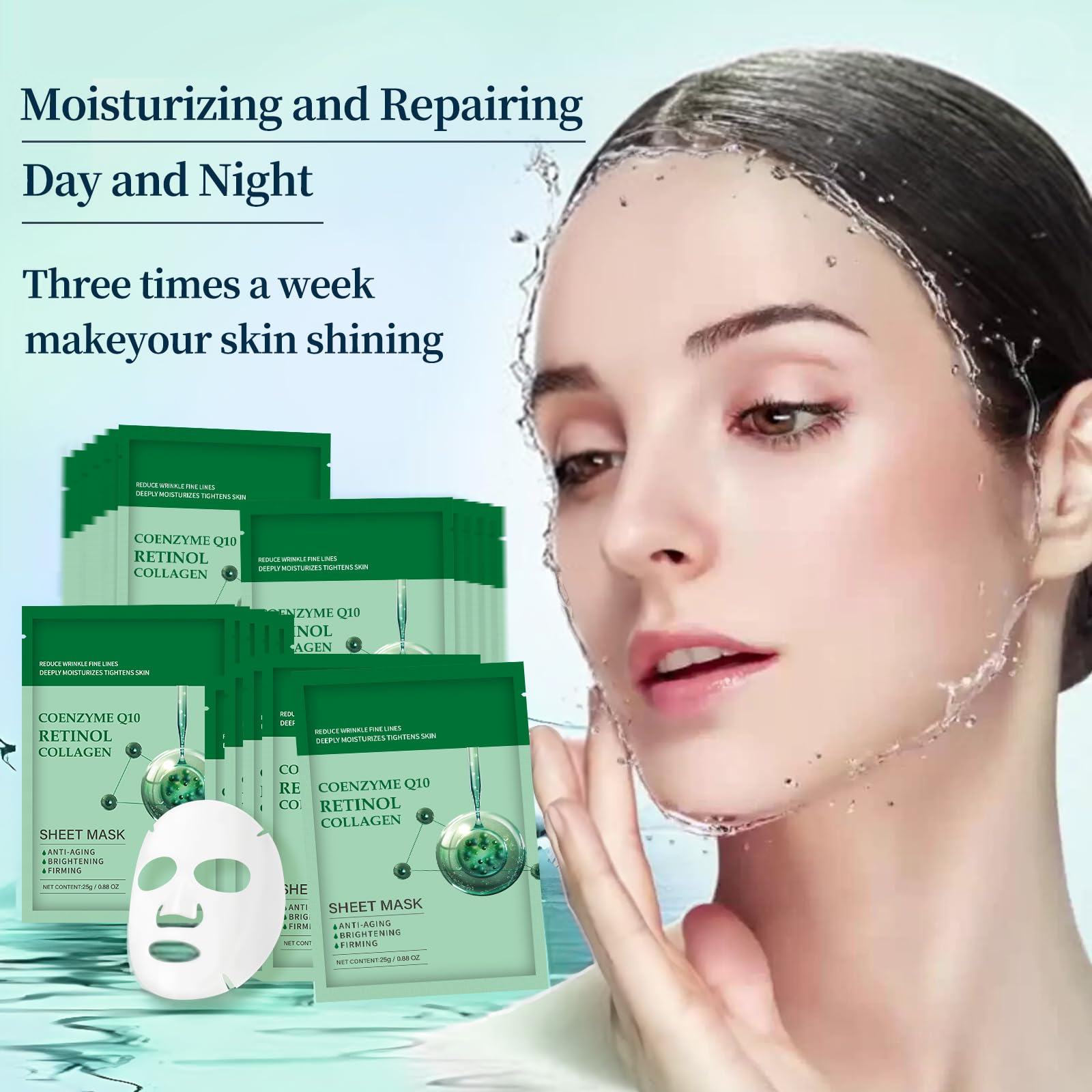 Masque YAFUSIPE Hyaluronique Visage Brillance: peau lumineuse