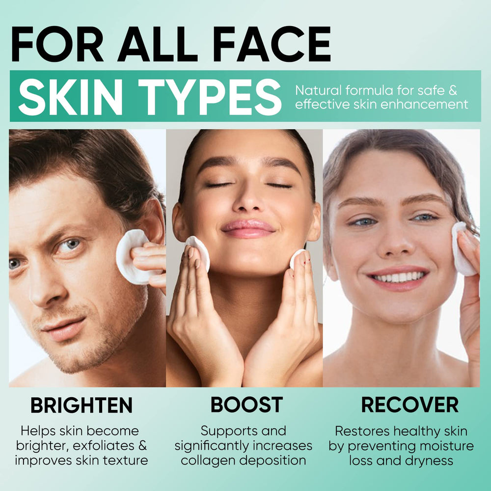 Pad exfoliant visage YAFUSIPE avec menthol rafraîchissant et apaisant.