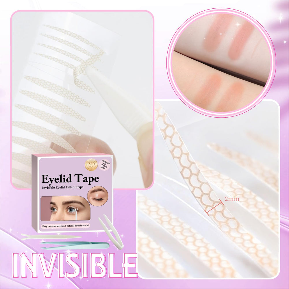 Ruban invisible YAGUVI paupière petite taille, ajustement discret.