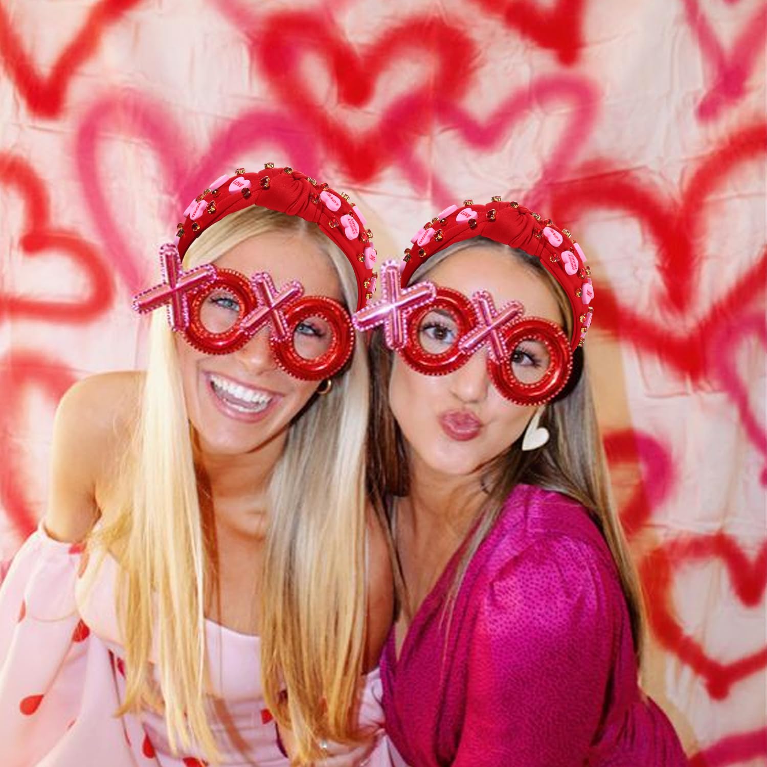 YAHPERN accessoire cheveux Saint-Valentin doux, idéal pour photos et soirées.