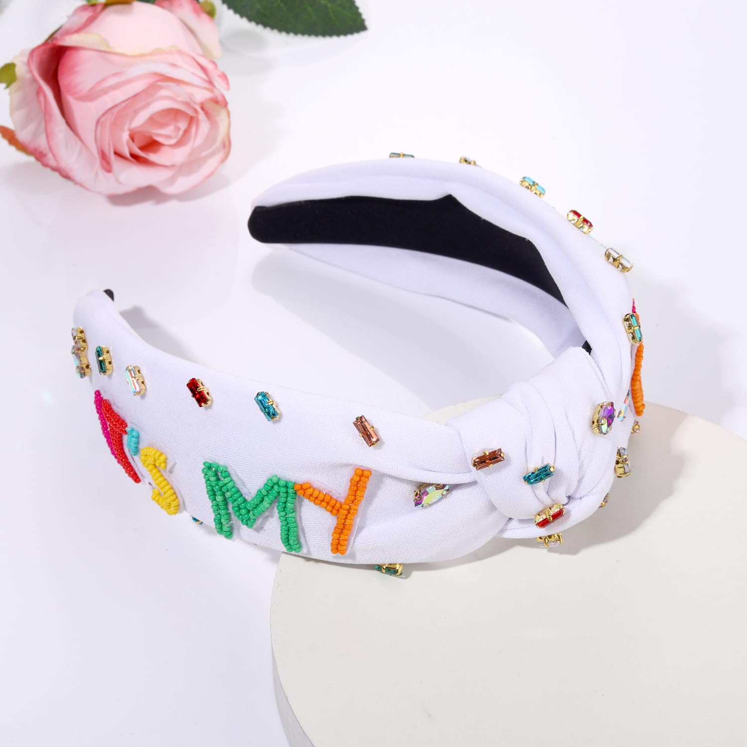 YAHPERN bandeau perles colorées apportant joie