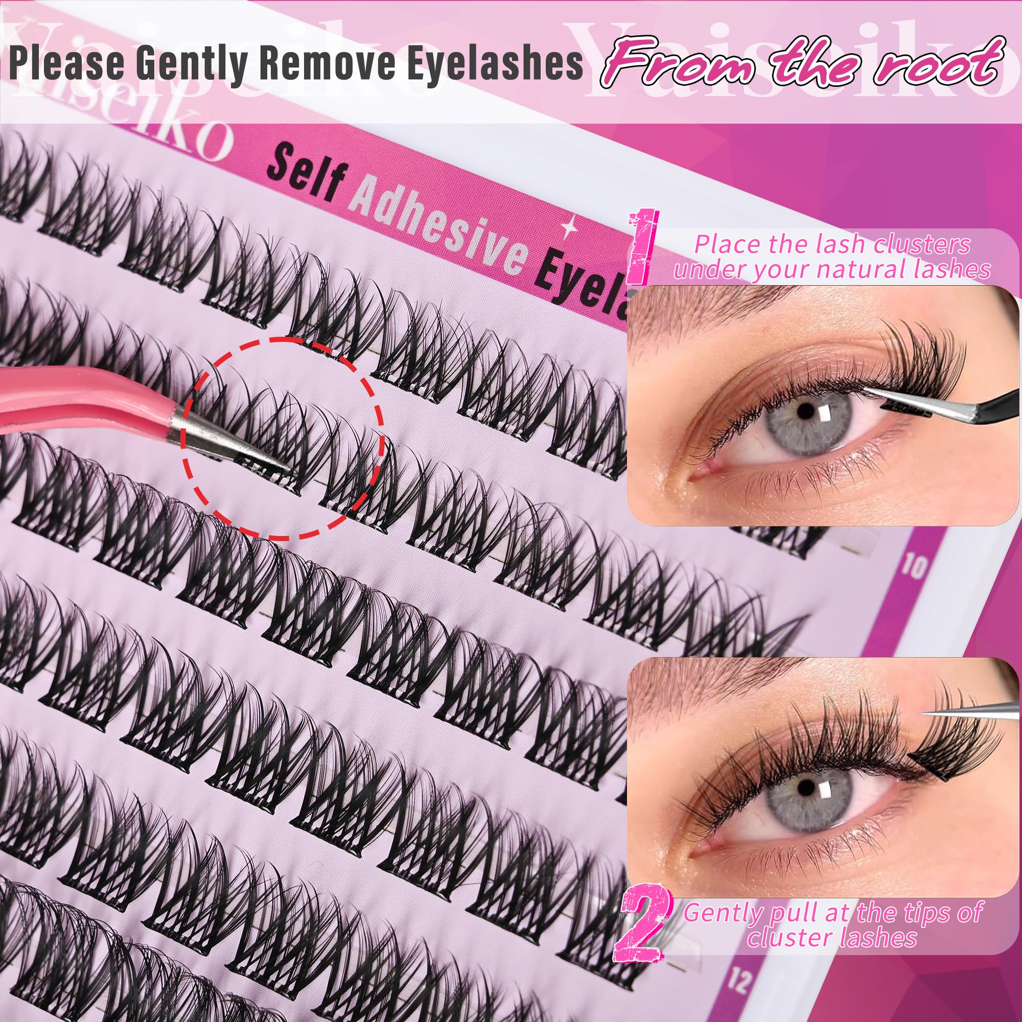 Yaiseiko applicateur cils pose précise