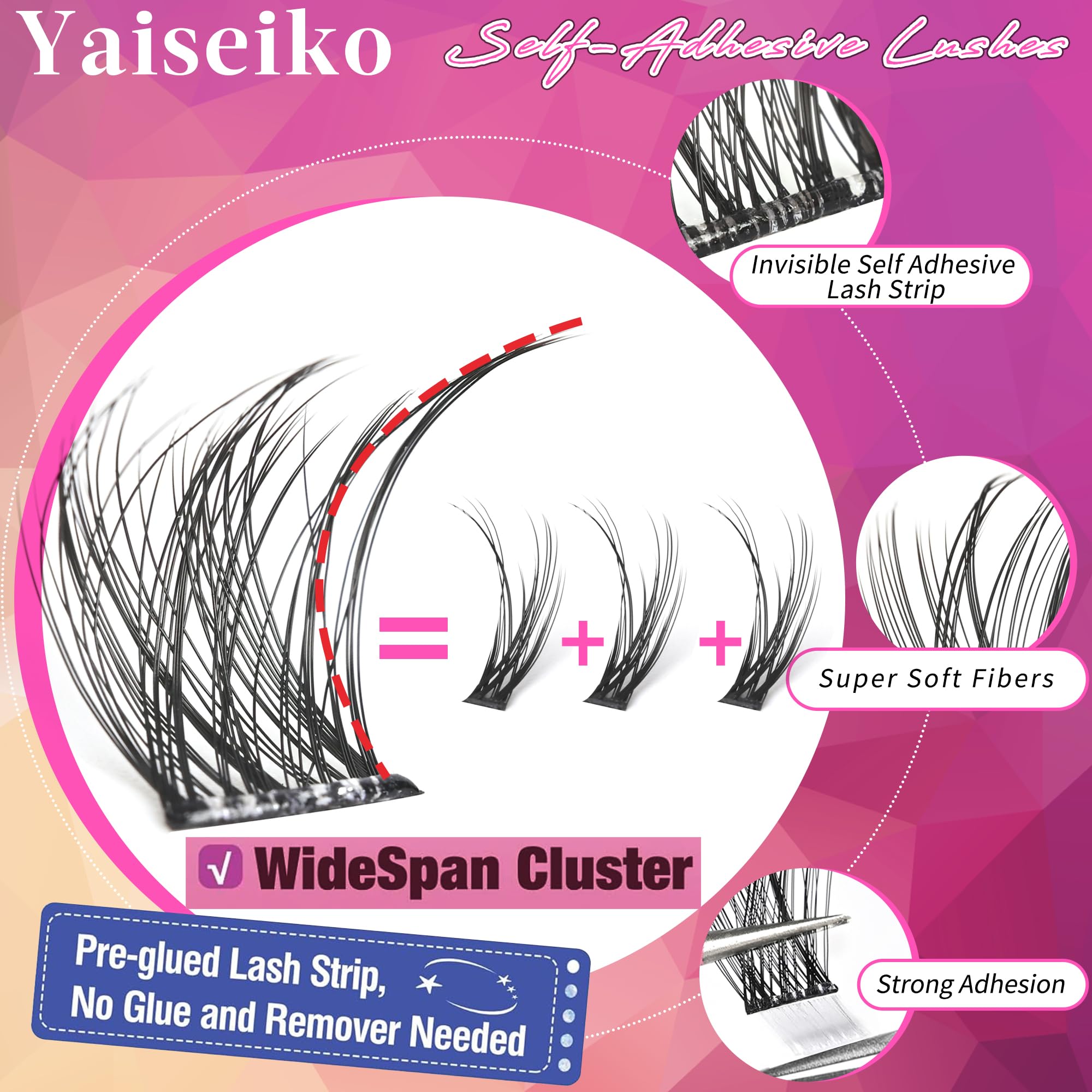Yaiseiko cils groupés effet duveteux volume léger pour un regard naturel